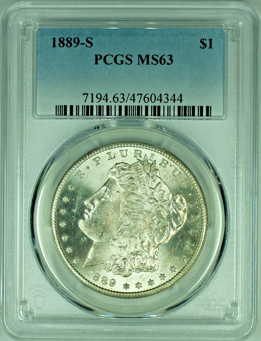 1889-S Morgan Silver Dollar PCGS MS 63 47