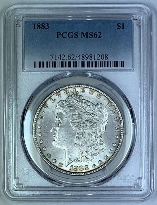 1883 Morgan Silver $1 Dollar Coin PCGS MS 62 (7)