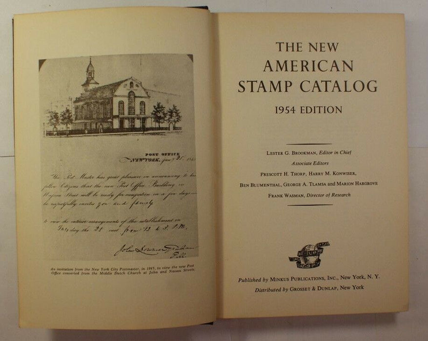 "The New American Stamp Catalog" 1954 Edition Hardbound RSE C4