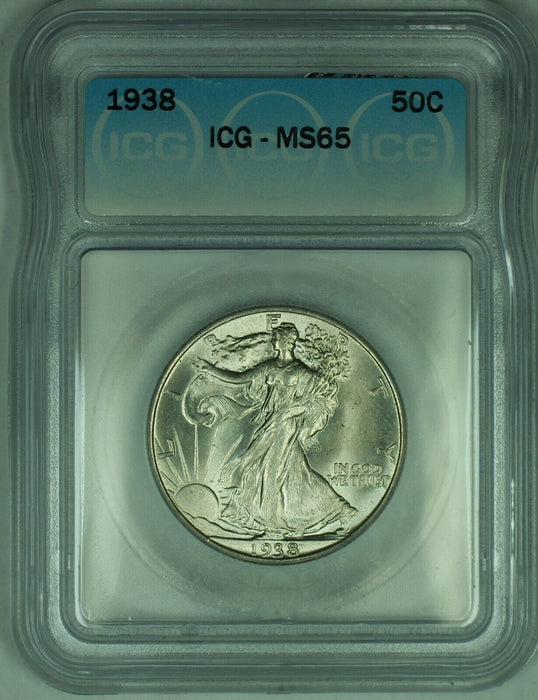 1938 Walking Liberty Half Dollar 50C ICG MS 65 (50)