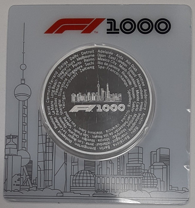 2019 Solomon Islands 5 Dollars 1000th Grand Prix Proof Silver Coin In Assay Card