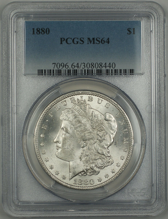 Lightly Toned 1880 Morgan $1 Silver Dollar Coin PCGS MS-64 Better Coin*