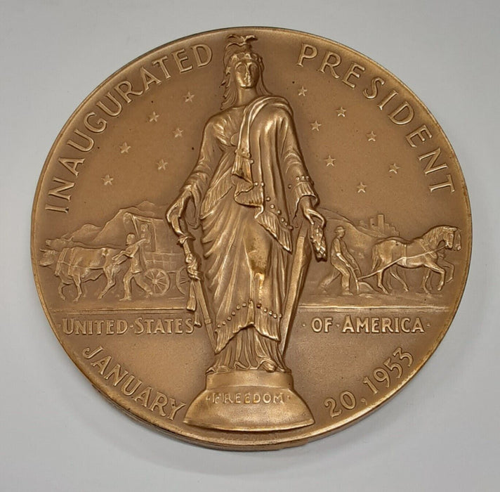 US Mint Dwight D. Eisenhower Presidential HR Bronze 1st Inaugural Medal-Used