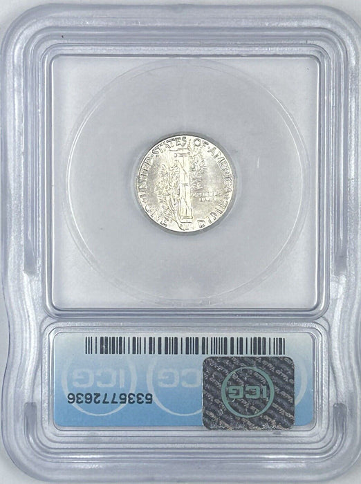 1944 Mercury Silver Dime 10c Coin ICG MS 63 (54) G