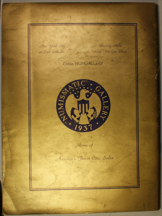 1948 Numismatic Gallery US Gold Coins & Territorial Gold Public Auction Catalog