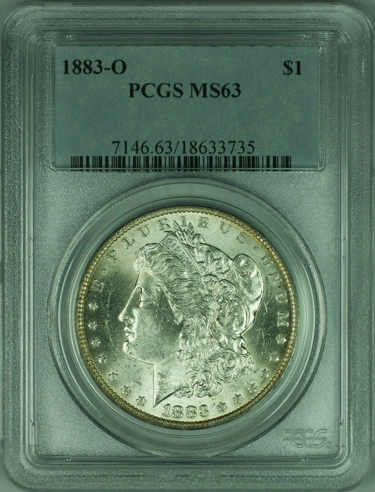 1883-O Morgan Silver Dollar Coin $1 PCGS MS63 Undergraded (32 K)