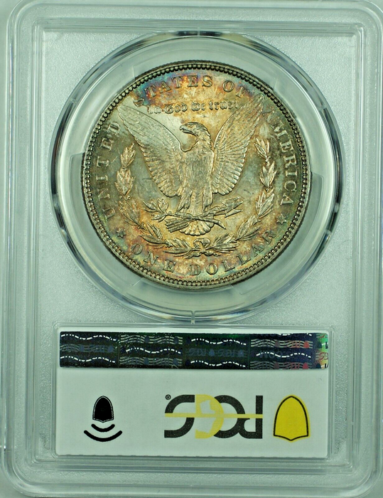 1887 Morgan Silver Dollar Toned PCGS MS 61+ 47