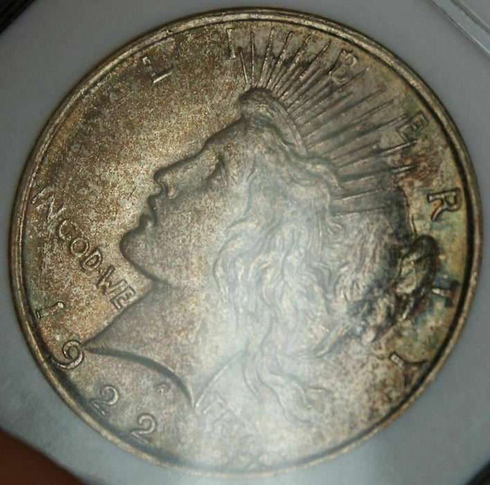 1922-D Peace Silver Dollar, NGC MS-62 Toned, DGH