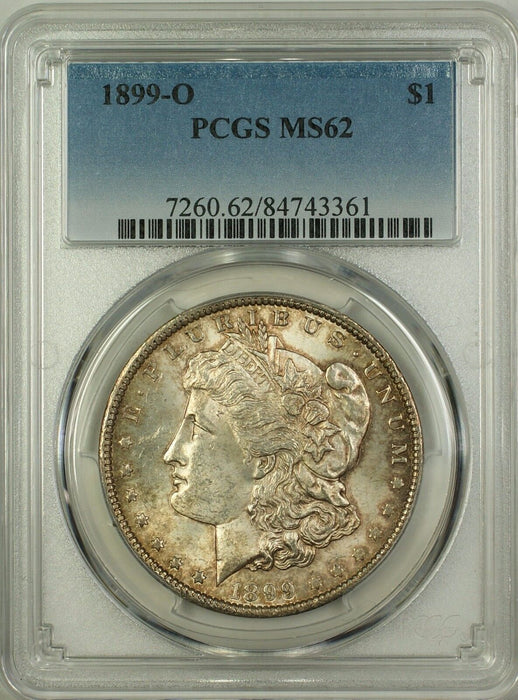 1899-O Morgan Silver Dollar $1 PCGS MS-62 Toned (Better Coin) (16b)