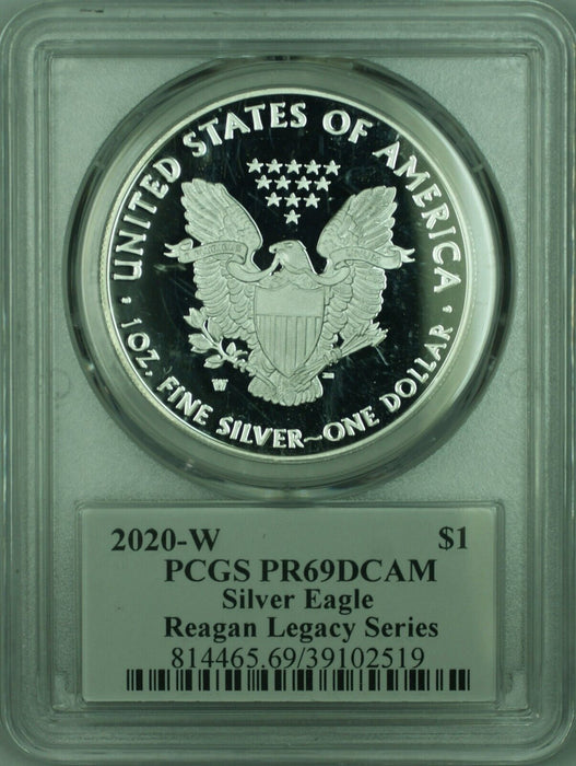 2020-W Proof American Silver Eagle 1 Oz Silver "Ashley Reagan" PCGS PR-69 DCAM