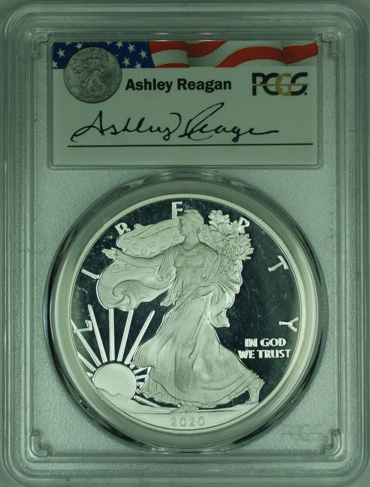 2020-W Proof American Silver Eagle 1 Oz Silver "Ashley Reagan" PCGS PR-69 DCAM