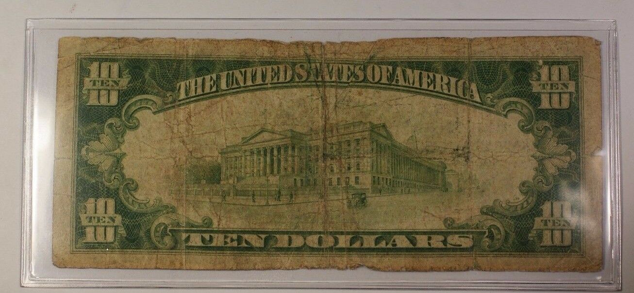 US $10 National Banknote Series of 1929 San Francisco California Charter #1741