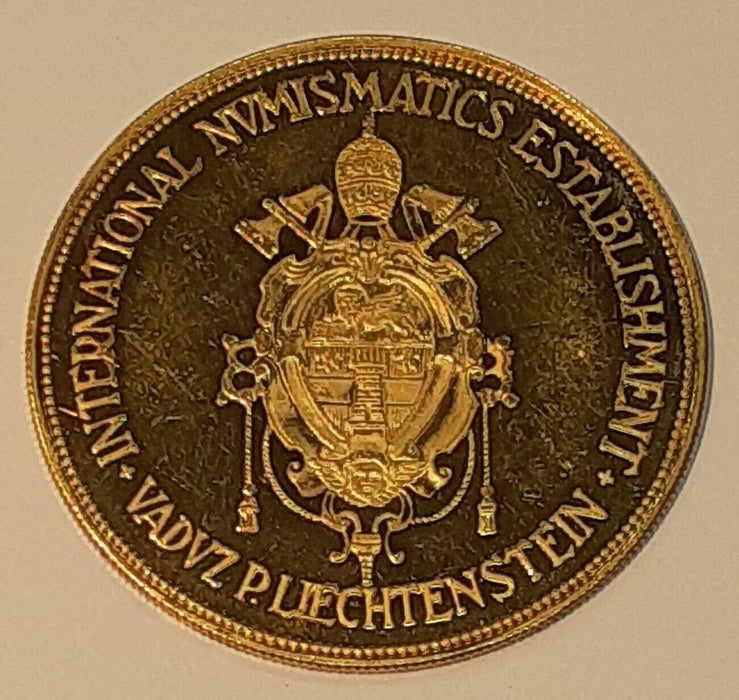ND Medal of Pope John XXIII Gold Proof-Like From INE-Vaduz, Liechtenstein
