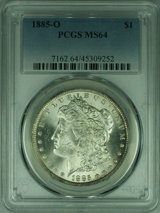 1885-O Morgan Silver Dollar S$1 PCGS MS-64  (40)