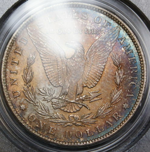 1889 Morgan Silver Dollar Coin, PCGS MS-64 *Toned*