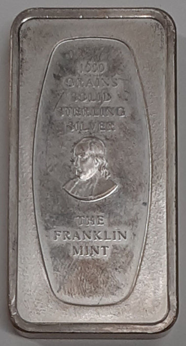 Franklin Mint 1000 Grain Ingot of Sterling Silver, Fathers Day 1971