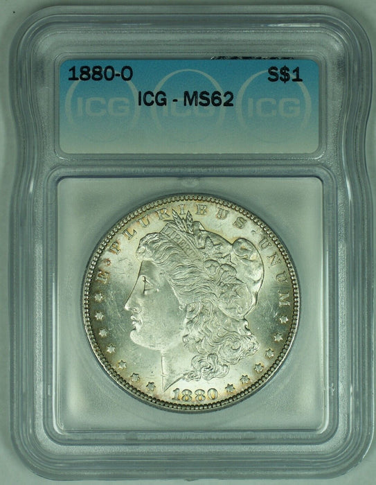 1880-O Morgan Silver Dollar $1 Coin ICG MS 62 (23)