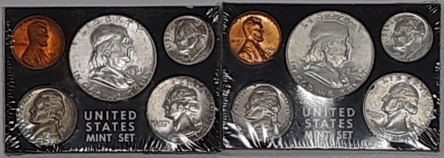 1961-P&D US Uncirculated Year Set w/Silver Half Quarter & Dime 10 Coins Total