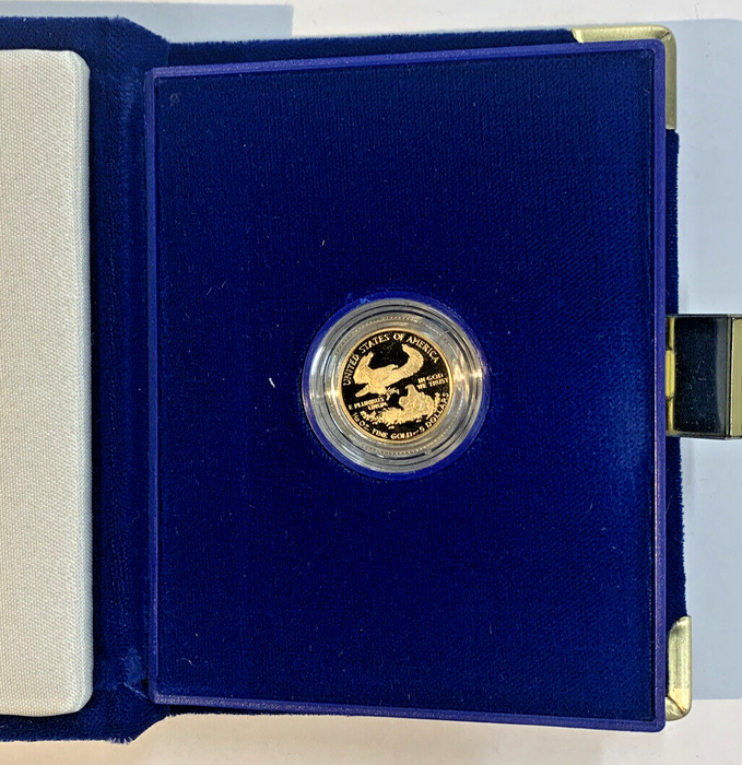 1997 Proof American $5 Gold Eagle 1/10 OZ Original Box & COA