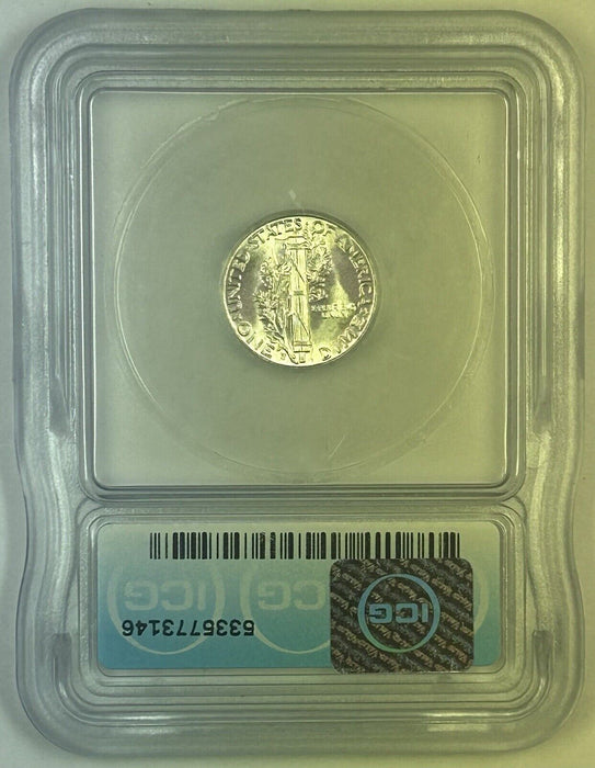 1944-S Mercury Silver Dime 10c Coin ICG MS 66 (Looks FB) (54) C