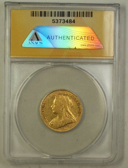 1899-M Australia Sovereign Gold Coin ANACS EF-40 Extra Fine