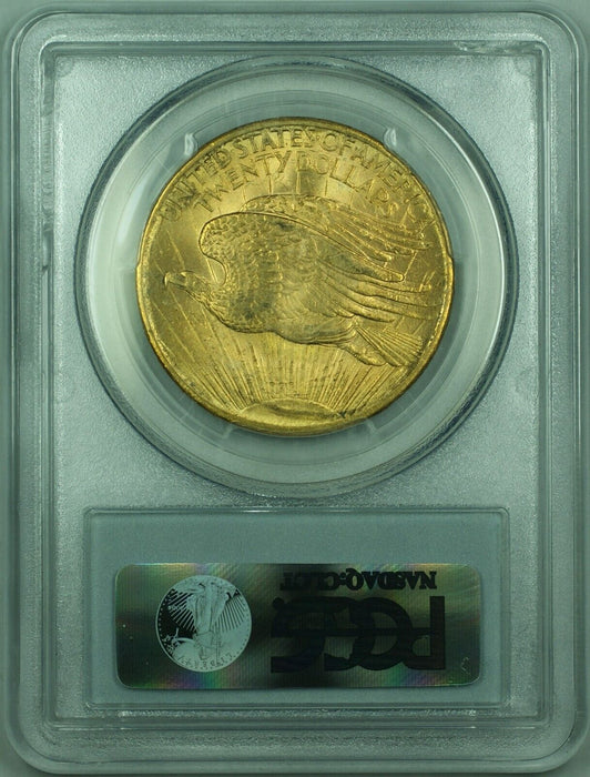 1908 No Motto St. Gaudens $20 Double Eagle Gold Coin PCGS MS-63
