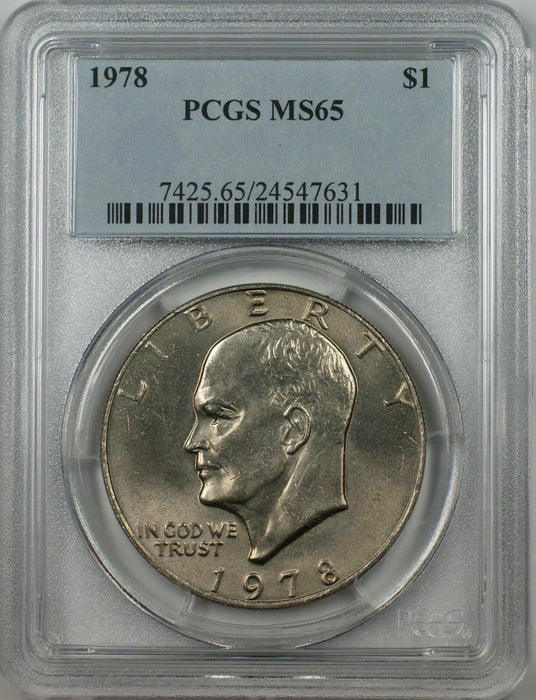 1978 Eisenhower  Ike Dollar $1 Coin PCGS MS65 (BR-38 N)
