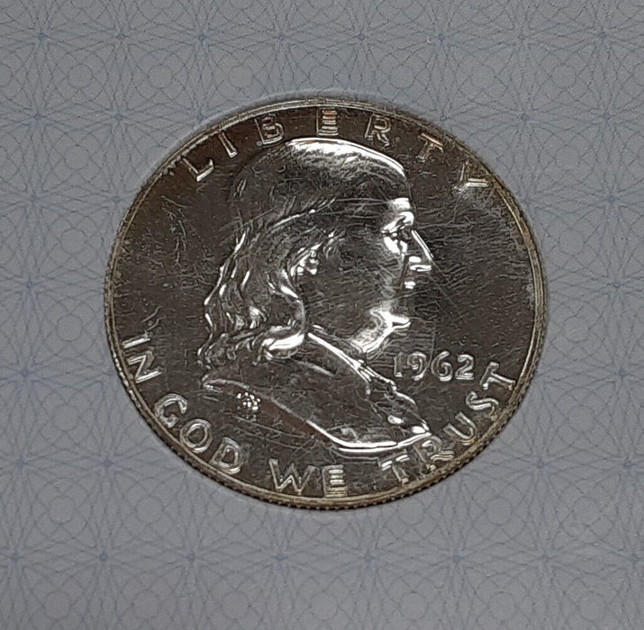 1962 Franklin Silver Half Dollar - Gem Proof in Plastic Holder