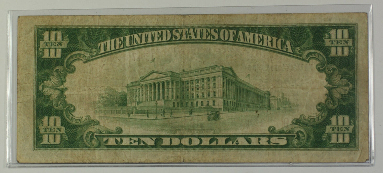 1929 Type 2 $10 Dollar National Currency Banknote Cohoes New York Charter # 1347
