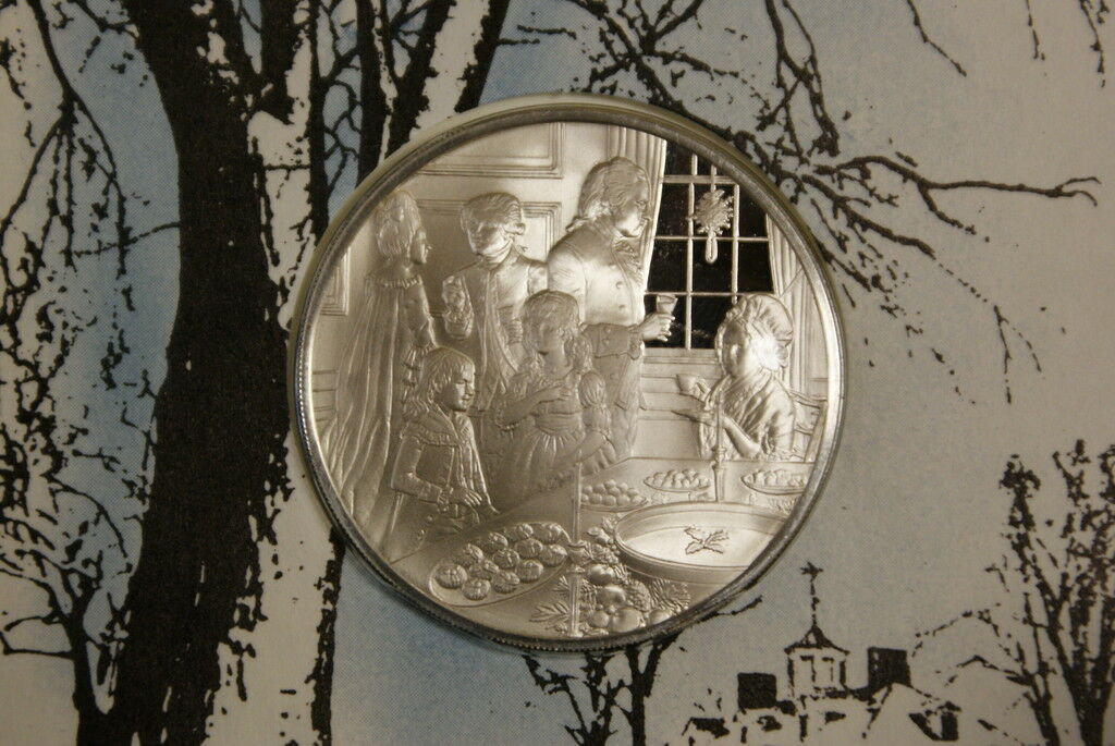 Christmas 1974 Commemorative Medal, Proof Silver