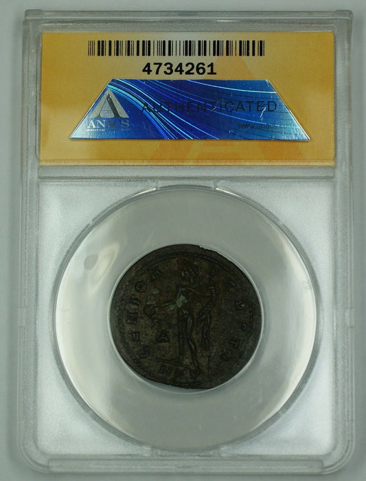 AD 305-311 Ancient Roman Coin AS Augustus Cyzicus Mint ANACS AU-50 AKR