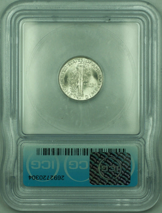 1945-S Mercury Silver Dime 10c Coin ICG MS-66 (F)