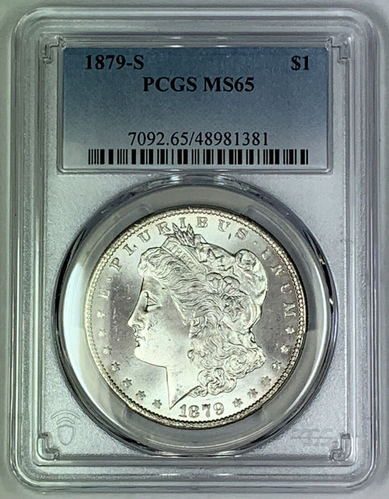 1879-S Morgan Silver $1 Dollar Coin PCGS MS 65 (7) A