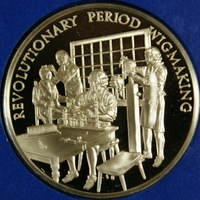 Wigmaking Craftsmen Commemorative Medal, Proof Silver