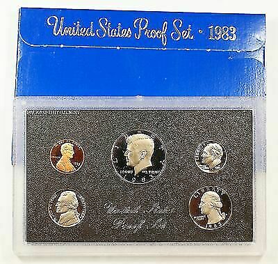 1983 US Mint Proof Set 5 Gem Coins as Issued