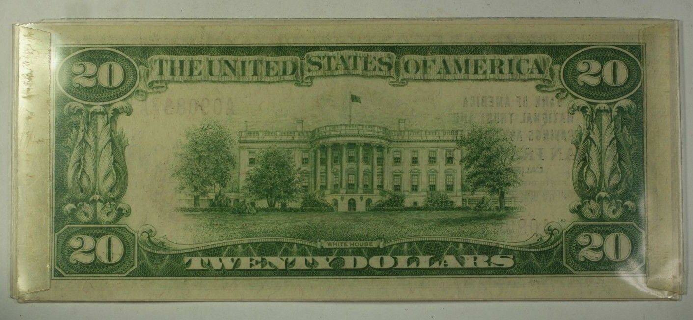 Series of 1929 $20 National Banknote San Francisco California #13044 (AU) WW