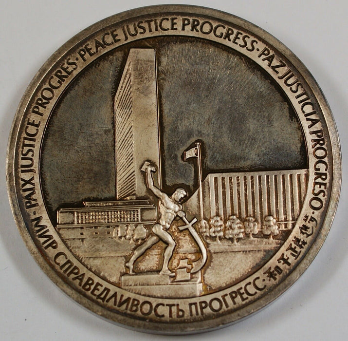 1970 Silver Medal Commemorating the 25th Anniversary of the United Nations