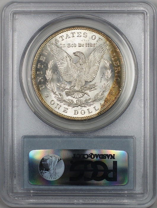 1886 Morgan Silver Dollar $1 Coin PCGS Lightly Toned MS-63 (BR-19 D)