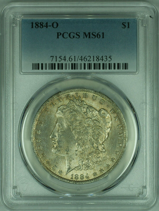 1884-O Morgan Silver Dollar  PCGS MS-61 Lightly Toned  (25B)