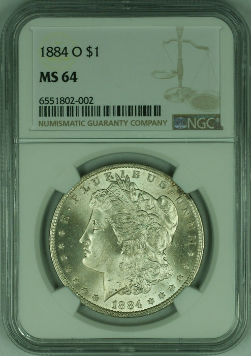1884-O $1 Morgan Silver Dollar Coin NGC MS-64 Better Coin  (21)