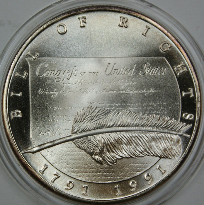 1991 200th Anniversary Bill of Rights Chrysler Corporation 1oz Silver Round