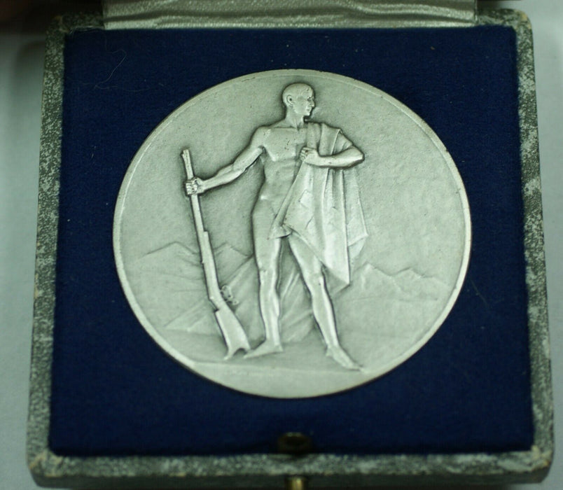 1922 Maitrise Switzerland Silver Swiss Shooting Medal R1863b in Original Case