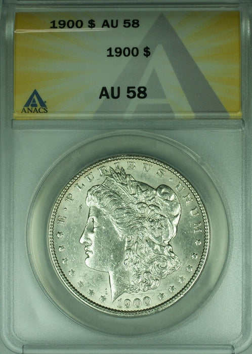 1900 Morgan Silver Dollar $1 Coin ANACS AU-58  (45A)