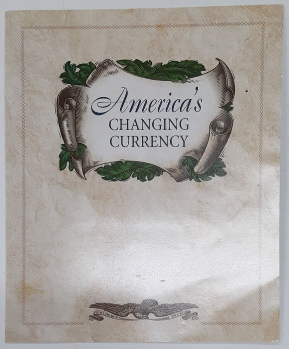 America's Changing Currency Series 1953-C $2 US Note EF Cond. in Info Folder