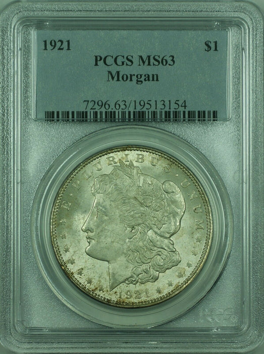 1921 Morgan Silver Dollar $1 Coin PCGS MS-63 Looks Undergraded (36) P