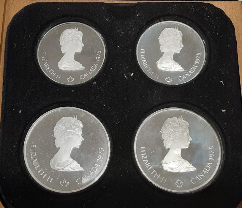 Complete 1976 Canada Montreal Olympic Games .925 Silver 28 Coin Set in RCM OGP