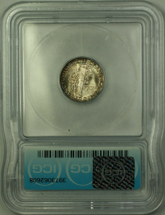 1939 Silver Mercury Dime 10c Coin ICG MS-65 Beautifully Toned GEM BU (B)