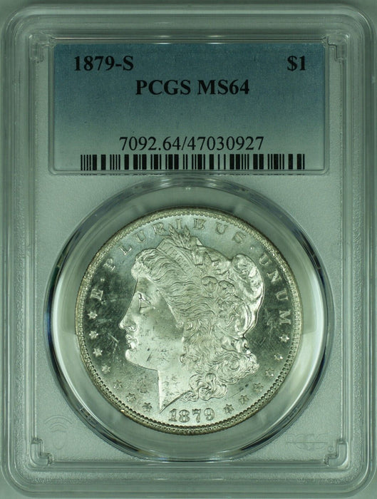 1879-S Morgan Silver Dollar Semi Proof-Like  PCGS MS-64   (35E)