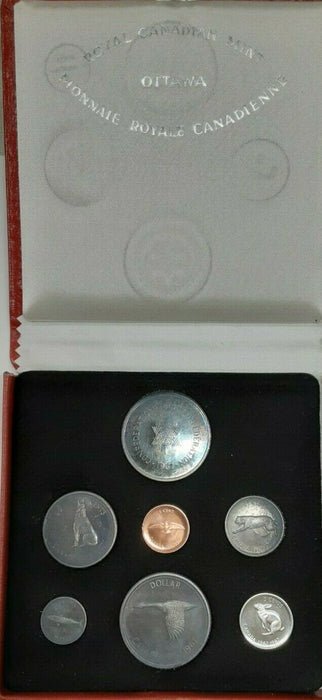 1967 Canada Silver Proof Set-6 Coins W/Centennial Medal - Toned in Case & COA