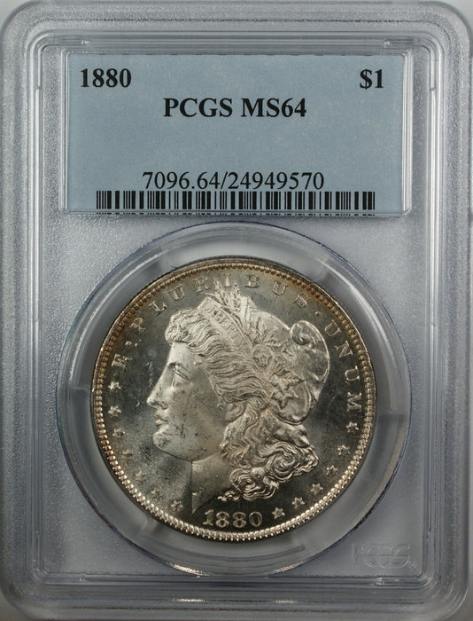 1880 Morgan Silver Dollar, PCGS MS-64, (Semi PL) JT